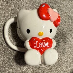 Hello Kitty Red and White Ceramic Mug